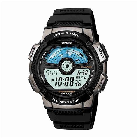 Casio AE 1100W 1AV Black Digital Wrist Watch WatchCentre PK