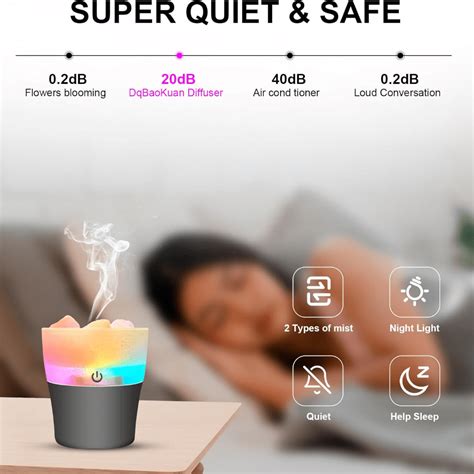 1pc Colorful Salt Mine Humidifier With Himalayan Salt And Ionizer