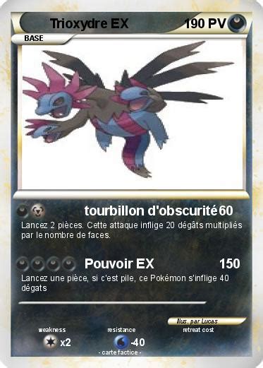 Pokémon Trioxydre EX tourbillon d obscurité Ma carte Pokémon