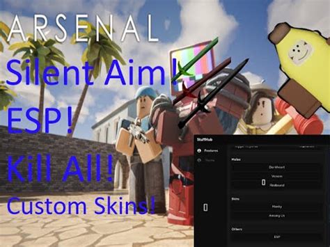 Arsenal Script Silent Aim Esp Kill All Custom Knife Skins And More