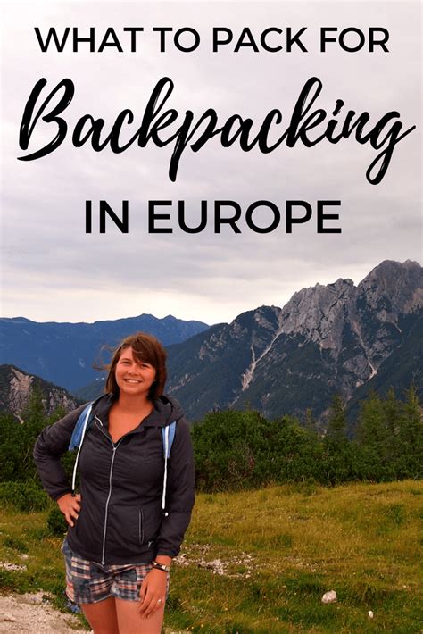 European Backpacking Trip Packing List | semashow.com