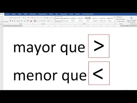 Como hacer el símbolo Mayor que y Menor que en mi teclado - YouTube