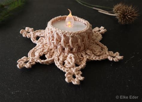 Led Tealight Holder Let It Glow Crochet Pattern