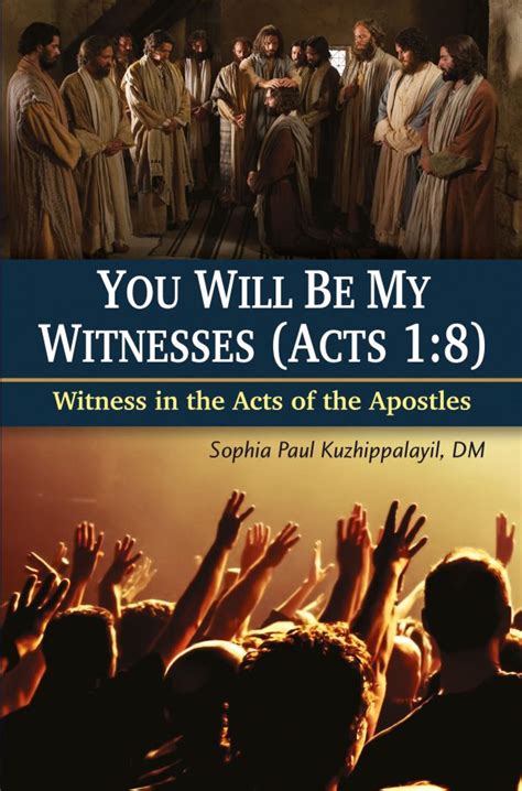 You Will Be My Witnesses Acts Joy Of Gifting