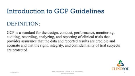 Introduction To Good Clinical Practice GCP Guidelines Ensuring