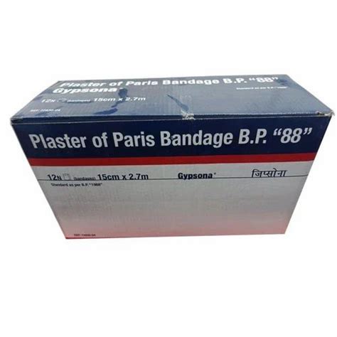 Cotton White Gypsona Plaster Of Paris Bandages Size Cmx M Wxl