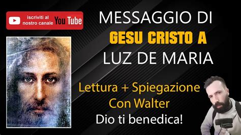 LA BATTAGLIA È SPIRITUALE FIGLI MIEI MESSAGGIO DI GESÙ CRISTO A LUZ DE