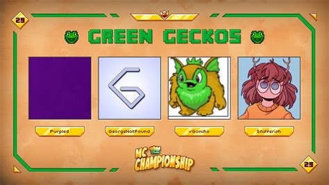 Mcc 29 Green Geckos Rminecraftchampionship