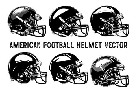 Las siluetas de los cascos de fútbol americano Icon Football Helmet