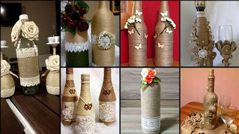 Top Beautiful And Amazing Jute Wine Bottle Decoration Ideas Elegant