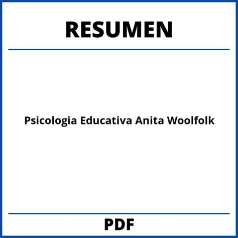 Historia De La Psicologia Educativa Resumen