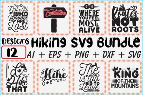 Hiking Svg Bundle Graphic By Crafts Village · Creative Fabrica