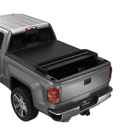 Ledkingdomus Ft Soft Quad Fold Truck Bed Tonneau Cover For