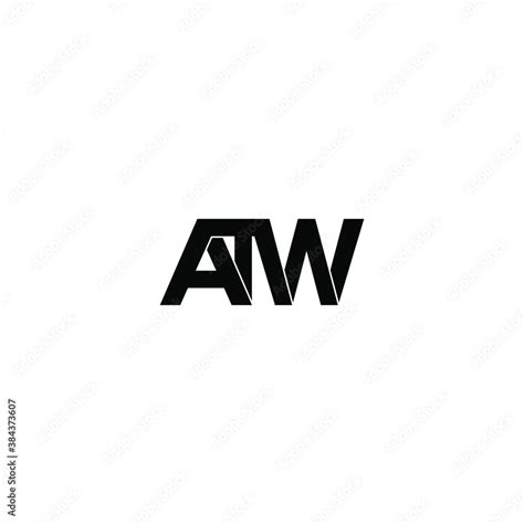 Atw Letter Original Monogram Logo Design Stock Vector Adobe Stock