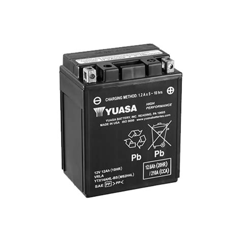 Ytx14ahl Bs Yuasa Battery 12v 12ah Yb14l A2 Gel Bbl Batteries