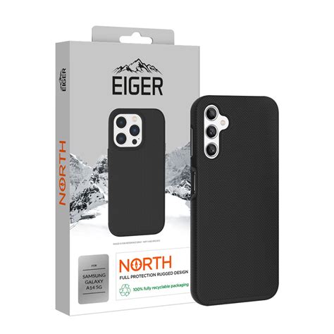 EIGER Samsung Galaxy A14 A14 5G Outdoor Cover Eiger North Case Black