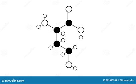 Homocysteine Molecule Structural Chemical Formula Ball And Stick