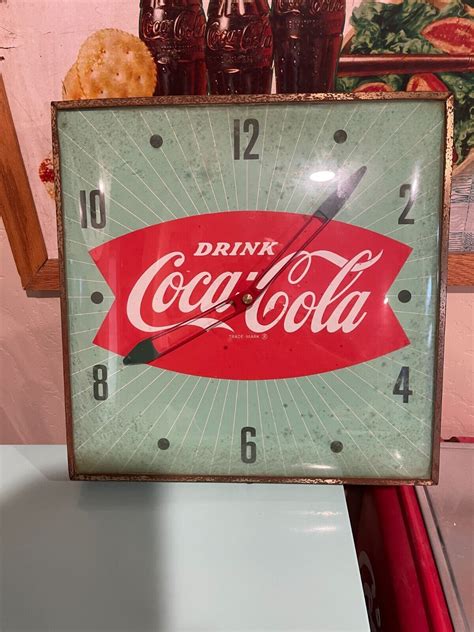 Original Pam Coca Cola Light Up Clock