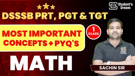 Dsssb Exam General Paper Math Most Important Concepts Pyq S