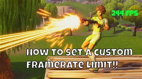 How To Set A Custom Frame Rate Limit In Fortnite Under 1 Minute