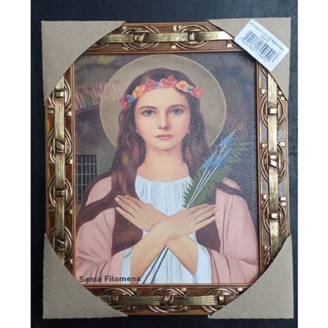 Quadro Santa Filomena 20x25 Resinado Shopee Brasil