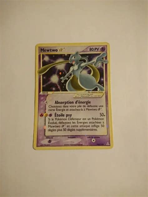 Carte Pok Mon Mewtwo Star Holo Ex Fant Mes Holon Fr Eur