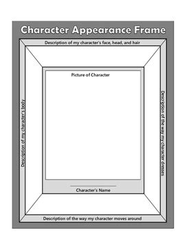 Character Sketch Frames By Wheat Town Funk Teachers Pay Teachers