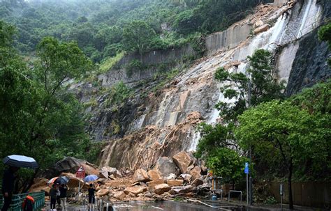 Hong Kong frappée par des pluies torrentielles