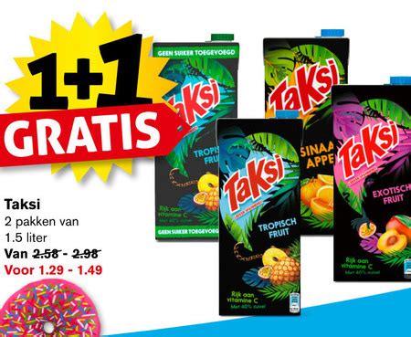 Taksi Fruitdrank Folder Aanbieding Bij Hoogvliet Details