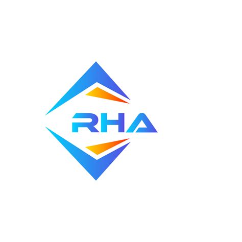 RHA abstract technology logo design on white background. RHA creative initials letter logo ...