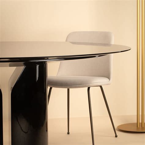 Table Ronde NVL MDF Italia Noir Made In Design