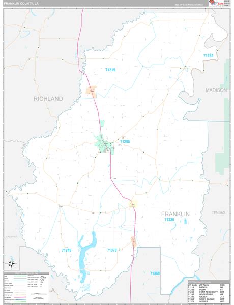 Franklin Parish County La Maps