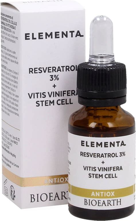 Bioearth Elementa Antiox Resveratrol Vitis Vinifera Stem Cell