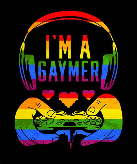 Gaymer Gay Pride Flag Lgbt Gamer Lgbtq Gaming Pride Month Poster For