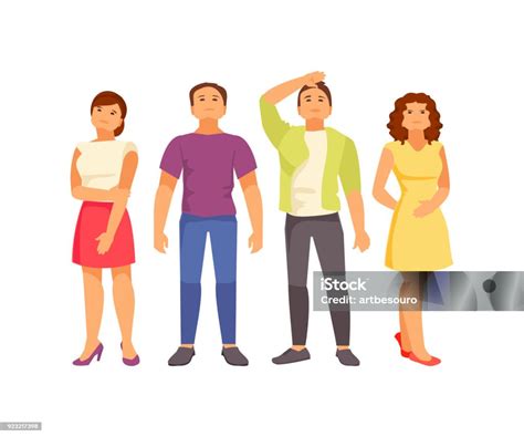 orangorang melihat  atas ilustrasi stok  gambar