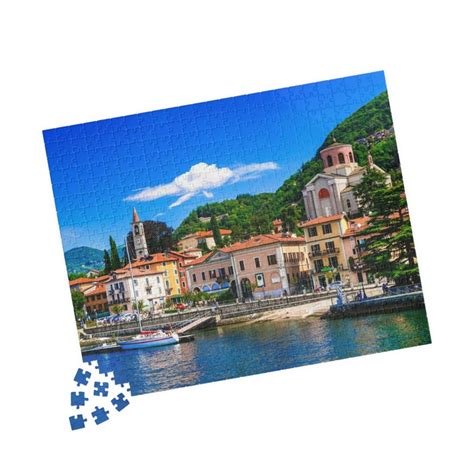 Lago Maggiore 500 Jigsaw Puzzle Lake Maggiore Laveno Mombello Lombardy