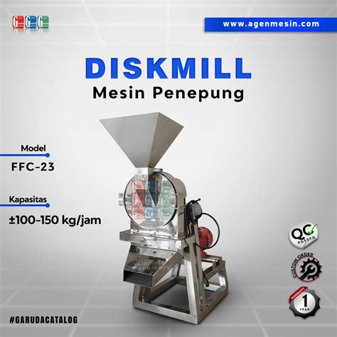 Mesin Penepung Diskmill Ffc 23 Garuda Machinery