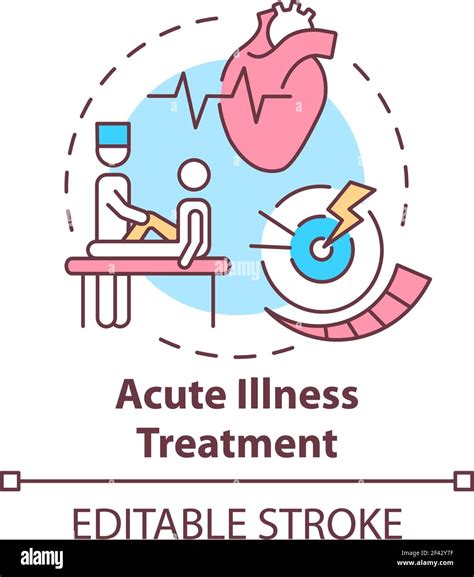 Acute Illness Treatment Concept Icon Stock Vector Image And Art Alamy