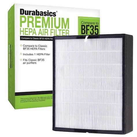 Durabasics HEPA Filter For Alen Air Purifier Filter Classic BF35