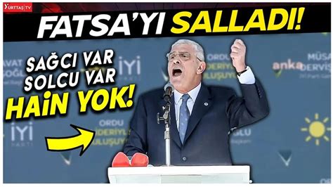 Müsavat Dervişoğlu Fatsa da AKP ye Meydan Okudu Sağcı var Solcu Var