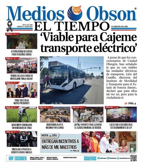 Medios Obson On Twitter Buen D A Lo Invitamos A Conocer La Edici N