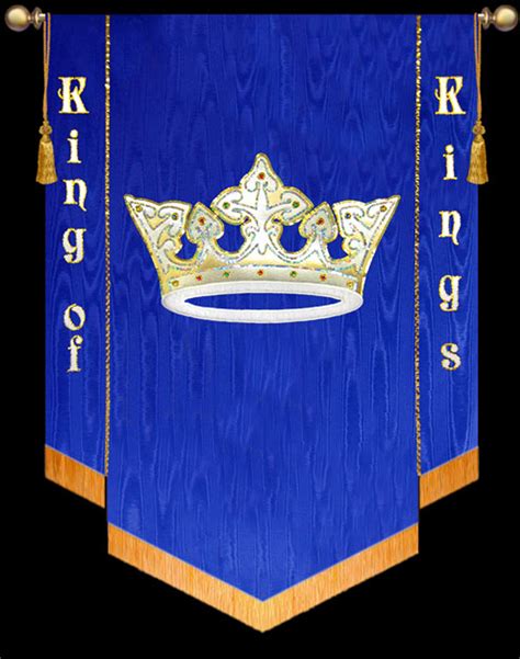 King Of Kings With Side Panels Christian Banners For Praise And Worship