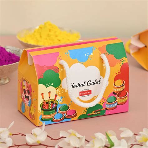 Multicolor Non Toxic Color Holi Herbal Colours Packaging Type Box At