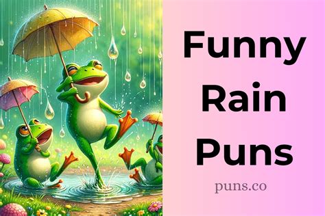 139 Rain Puns That'll Make Your Day a Flood of Laughter!