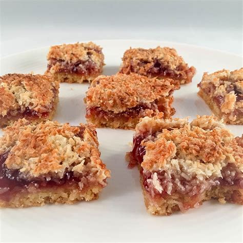 Raspberry Coconut Slice Recipe - Tasty Snack Thats Easy To Make