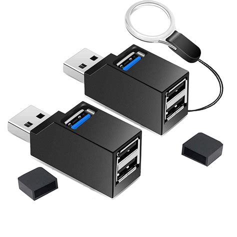 Vcom Mini Usb Hub Portable 3 Port Usb Data Splitter Usb 3 0 Usb 2 0 2 High Speed Extension