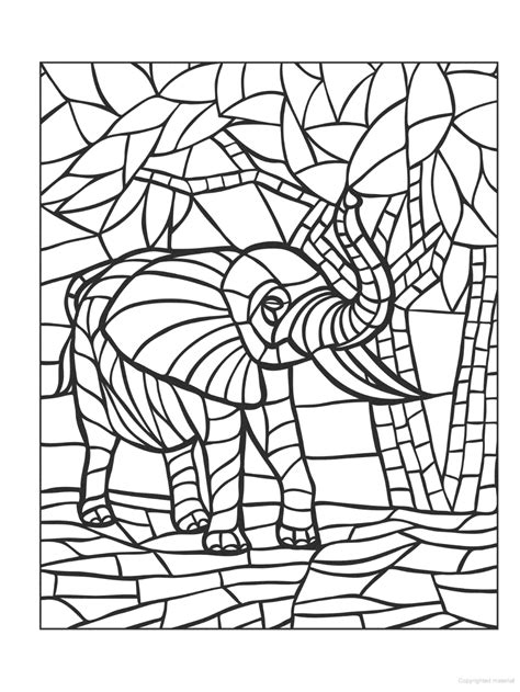 Mosaic Art Outline