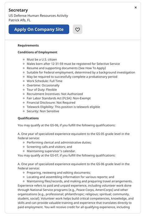 Usa Job Resume Samples