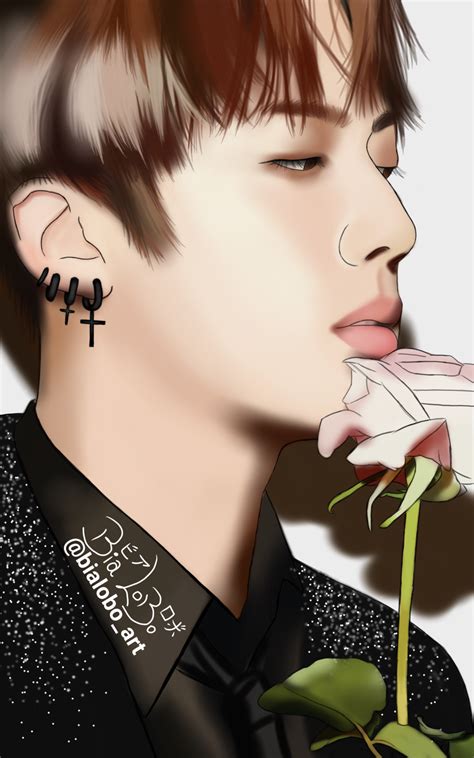 Jin BTS fanart byBiaLobo by BiaLobo on DeviantArt