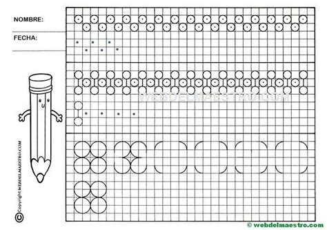 Grafomotricidad Trazos En Cuadr Cula Para Ni Os Web Del Maestro